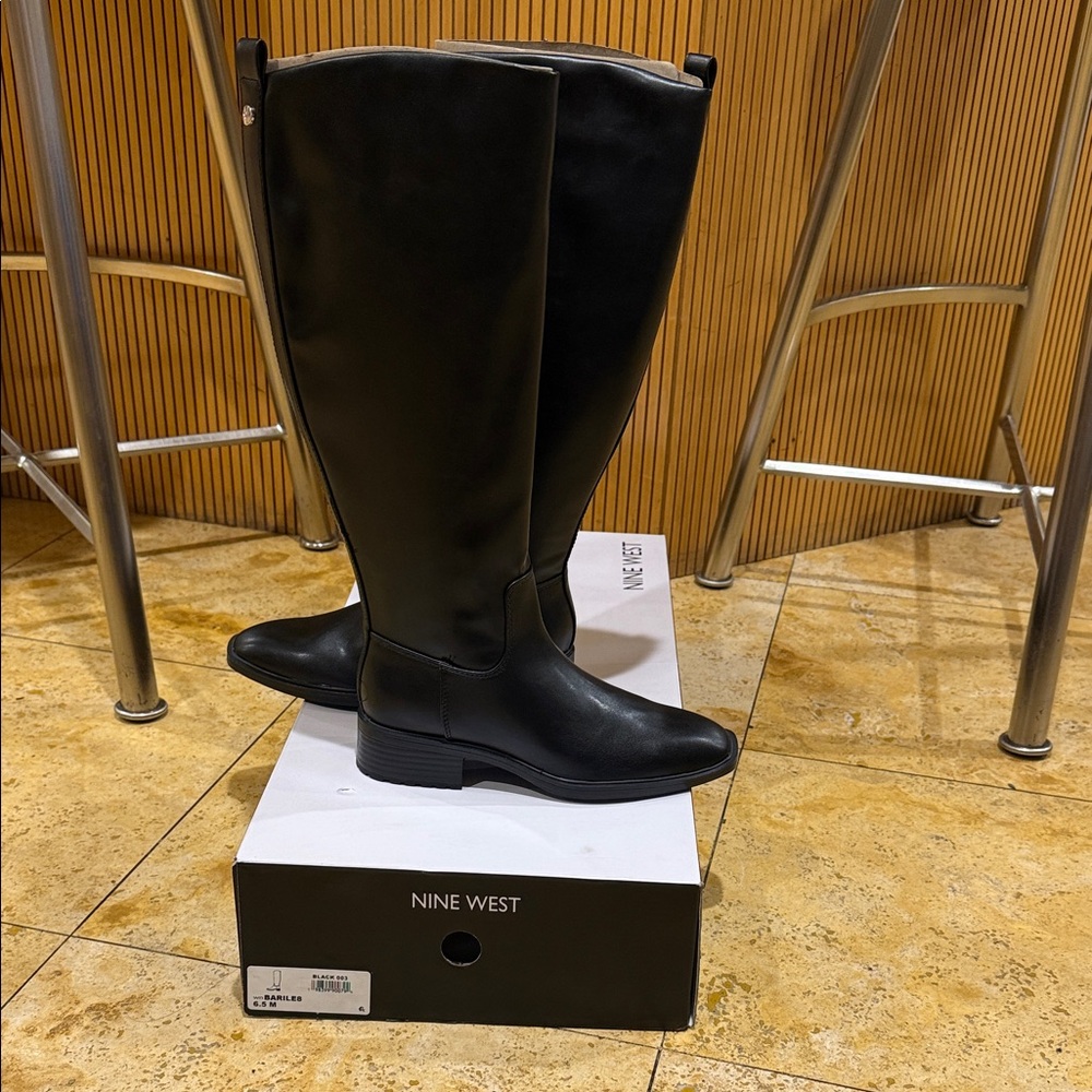 Nine West Black Over the Knee Boots
